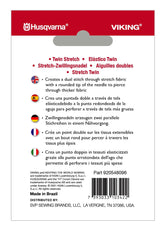 HUSQVARNA® VIKING® Twin Stretch 4.0mm Needle Size 75/11